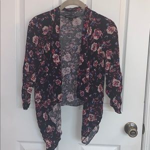 floral cardigan